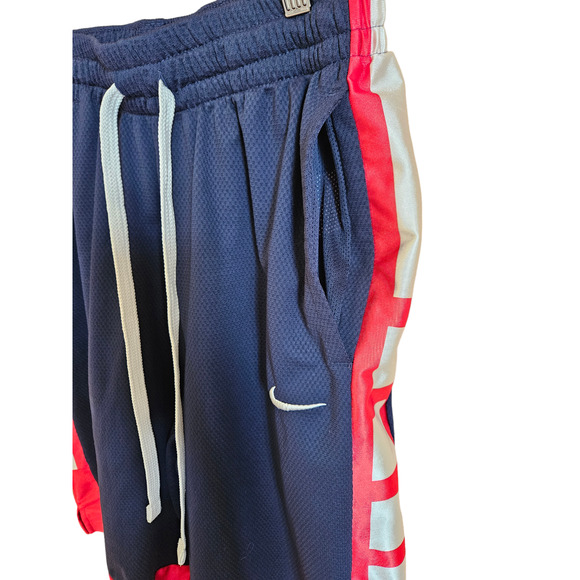 Nike Dri-FIT Elite Stripe Basketball Shorts Navy Men's Medium - Picture 4 of 7
